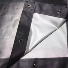 0,62*1,1 м 50 дюймов мягкий портативный передний 3D Серебряный проекционный экран, сложенный Серебряный 3D экран, 3D Серебряный экран с черной каймой