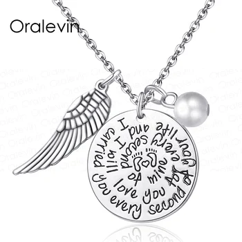 

I carried you every second of your life Memorial Charms Necklace Jewelry In Memory Of Loved 18", 20Pcs/Lot,#LN1439
