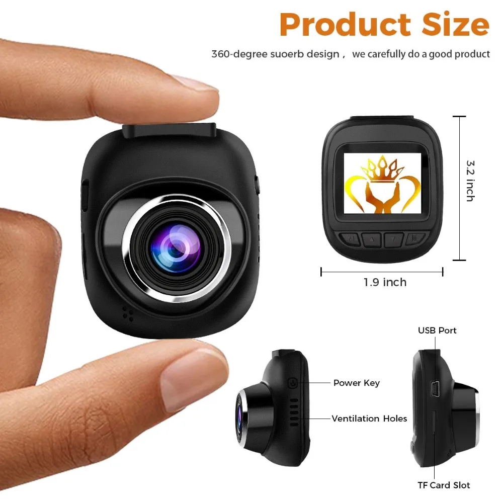 Dealcoo Мини Автомобильный dvr регистраторы Камера Wi Fi Новатэк 96658 Чип Full HD автомобиля
