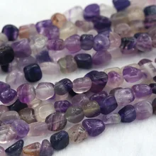 Со скидкой натуральные фиолетовые флюорит Самородки Свободные бусины свободной формы 5-7 мм подходят для ювелирных изделий 1" 03866