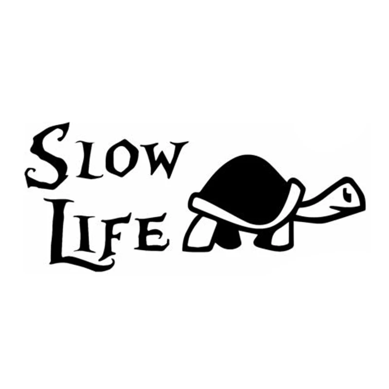 Life is Good Take It Slow Turtle 4" Circle Sticker 