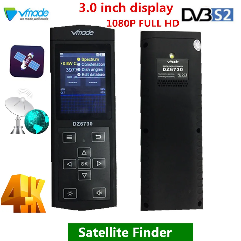 Цифровой измеритель сигнала спутниковый Finder ЖК экран DisplayDVB S2 ТВ антенна метр