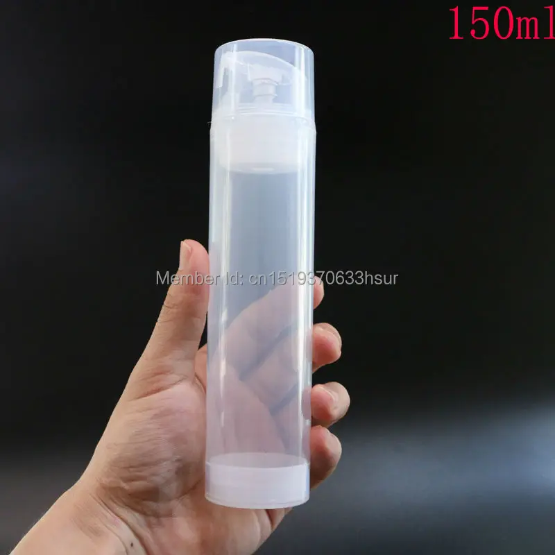 Makeup Tools Transparent Essence Pump Plastic Airless Bottles For Lotion Shampoo Bath Cosmetic Container 10Pcs/Lot