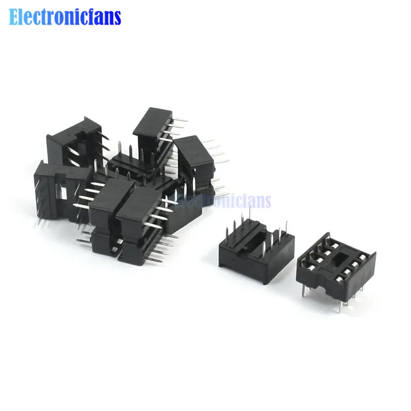 

20PCS 2.54MM 8 Pin 8 Pin DIP-8 8DIP 8 DIP IC Sockets Adapter Solder Type