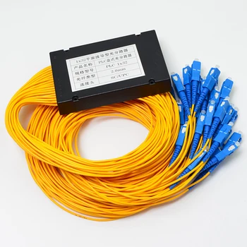 

Free Shipping ABS Box Fiber Optical PLC Splitter 1x32 SC/UPC Connector 2.0mm 1m