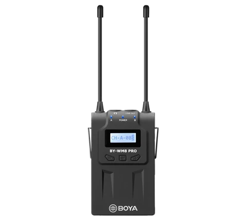 BOYA BY-WM8 PRO UHF двойные беспроводные ПЕТЛИЧНЫЕ микрофон Systerm Lav микрофон для интервью 2 передатчика 1 приемник для DSLR видеокамеры