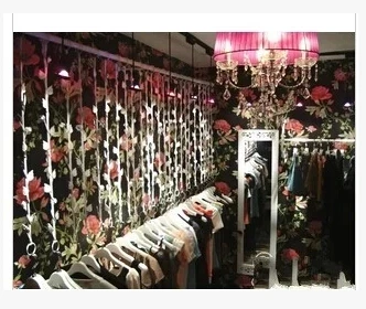 , wrought iron clothing rack clothing display shelf, women's clothing store rings dress hanger shelf on the wall hang a wall