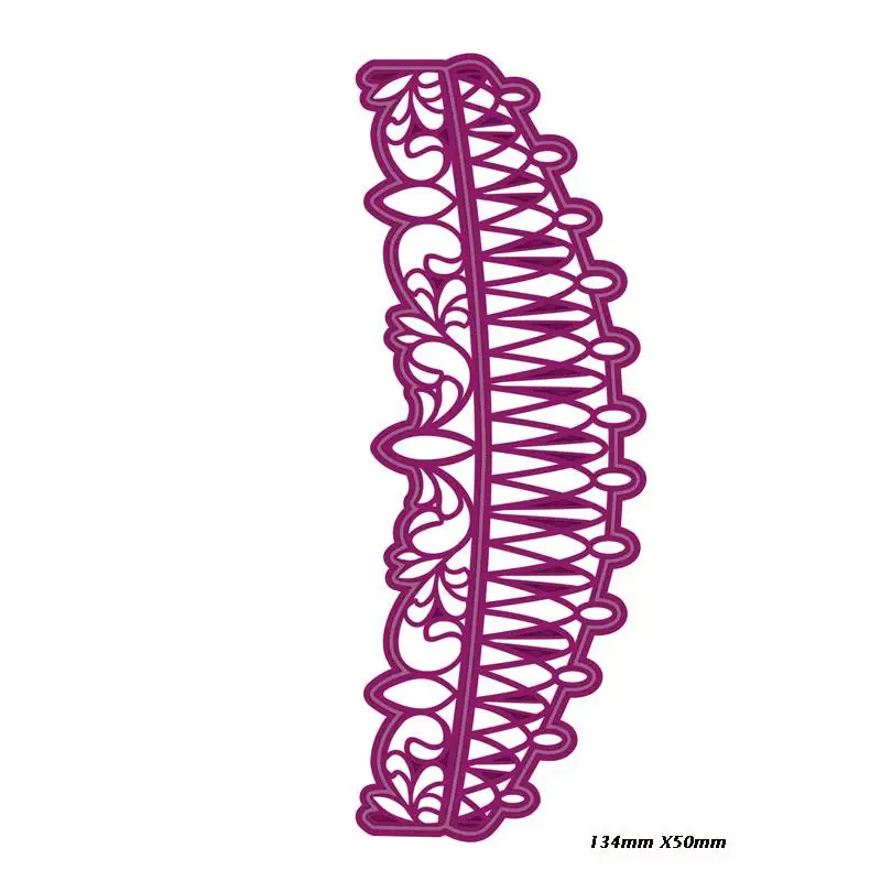 Кружевная окантовка для краев, металлическая окантовка, трафарет для рукоделия, скрапбукинга, тиснение, украшение, карточка, ремесла, высечки, шаблон - Цвет: H2127