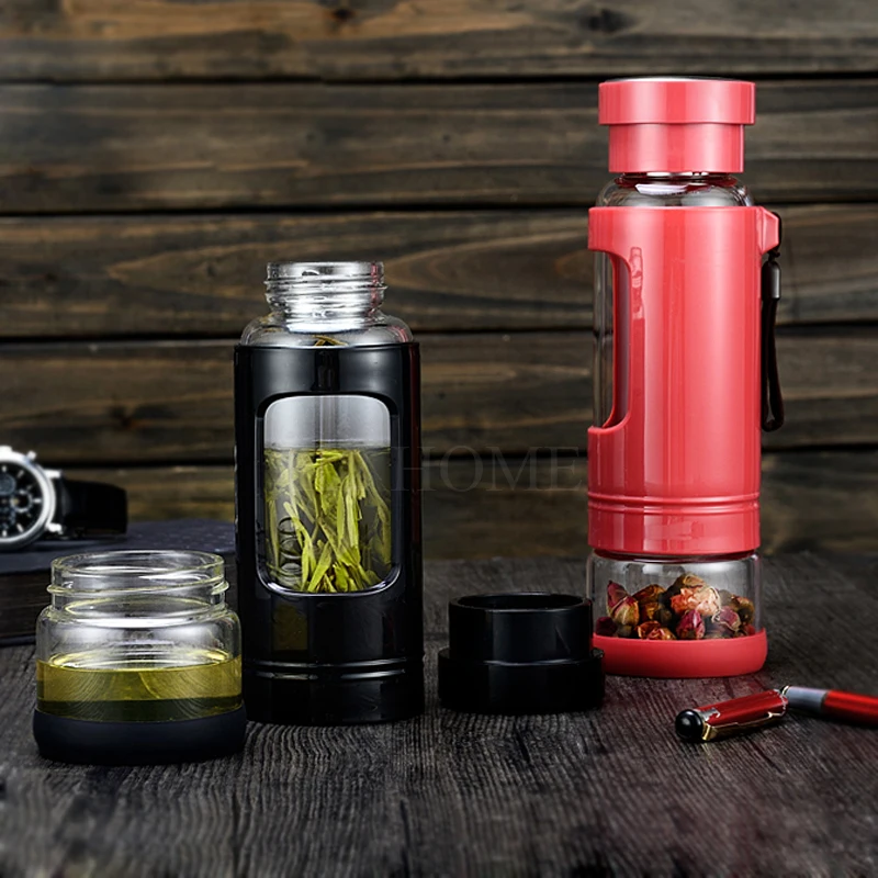 

Detachable Multifunctional Sport Office Water Bottle Convenient Travel Cup With Tea Filter Carry-on Tea Medicines Container