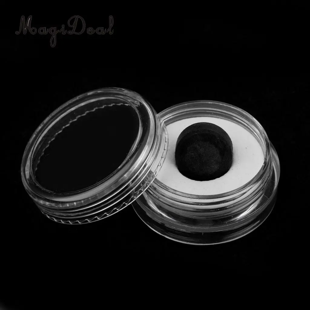 MagiDeal High Quality 11mm Soft Pigskin Leather Billiard Pool Cue Tips Black Table Game Professional Snooker Billiard Accessory