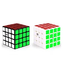 Волшебные кубики профессиональные 4x4x4 6,2 см стикер скорость Твист головоломки игрушки для обучения детей