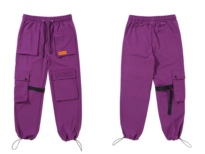 Buckle Straps Cargo Pants 1