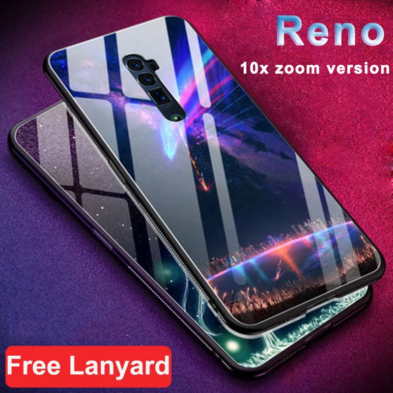 Чехол из закаленного стекла для OPPO Reno 10x 6 дюйма zoom version чехол со Звездной звездой