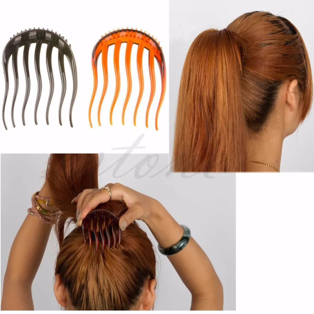 

Useful Volume Inserts Hair Clip Bumpits Bouffant Ponytail Hair Comb Bun Hot