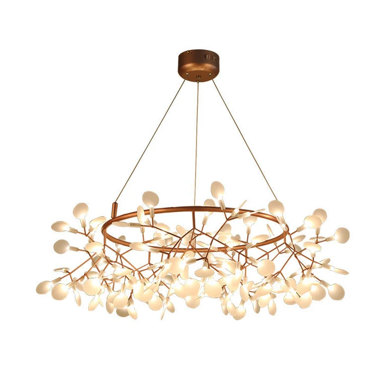 

Creative Art Designer LED Chandelier Luxury Tree Leaf Modern Pendant Lamps Deco Chandelier For Dining Room Home Bedroom