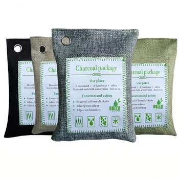 

Household Air Purifying Bamboo Charcoal Bag 200g Car Activited Carbon Odor Absorber Air Freshener Deodorant For Wardrobe