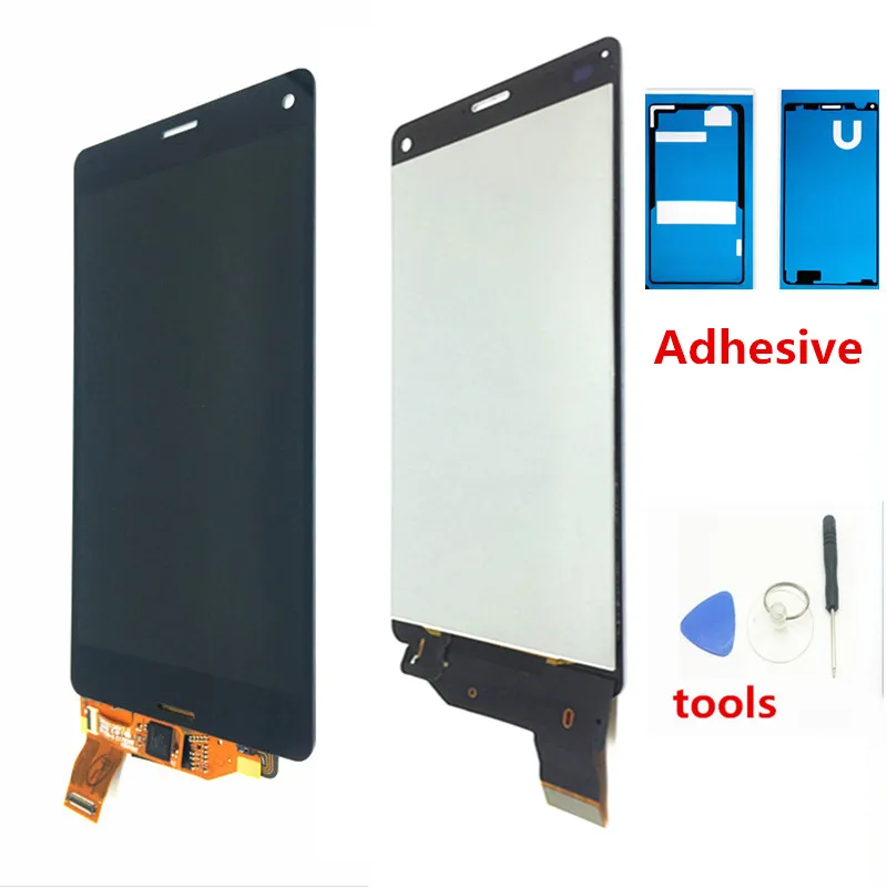 

4.6' inch For Sony Xperia Z3 Mini Compact D5803 D5833 LCD Display Touch Screen Digitizer Full Assembly+Adhesive+free shipping