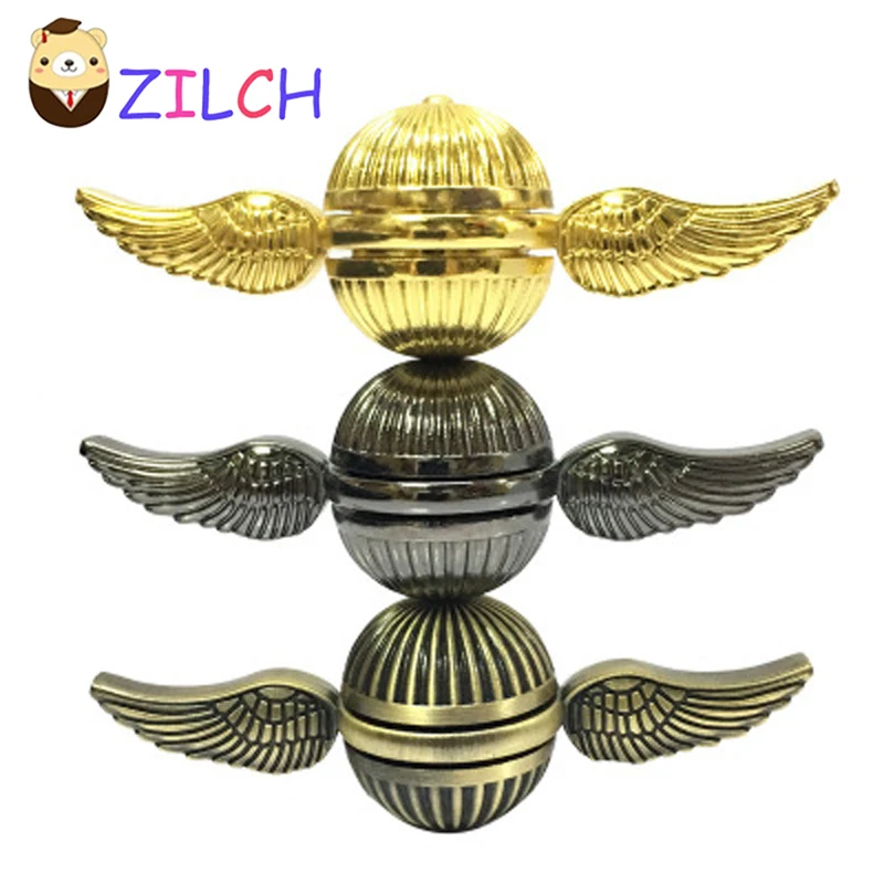 Ретро Спиннер с крыльями ангела ручной EDC Tri Spinner игрушки фиджет для беспокойства