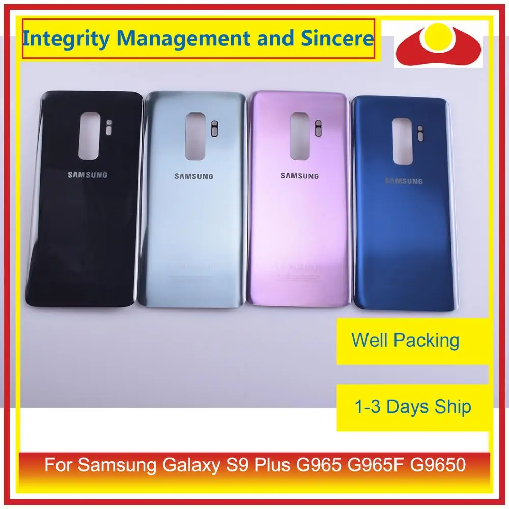 Оригинальный корпус для Samsung Galaxy S9 Plus G965 G965F G9650 с аккумулятором задняя стеклянная