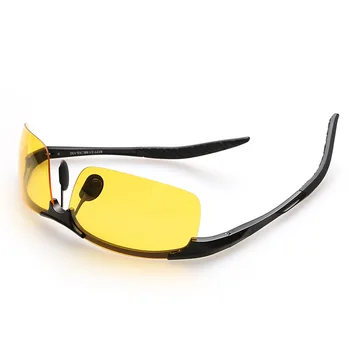 Men Night Driving Glasses Aluminum Alloy HD Night Vision Goggles Anti-glare Polarizer Sunglasses Car Drivers Glasses 4