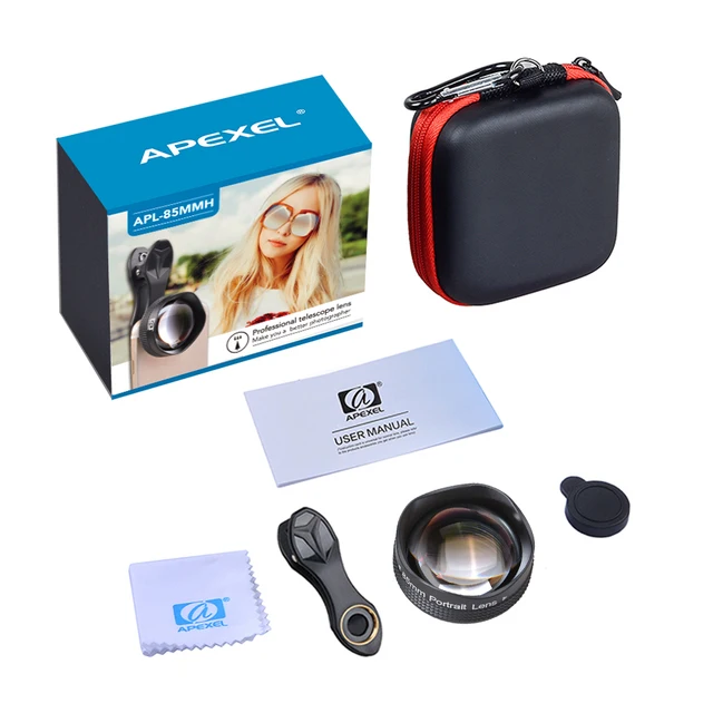 Best Price APEXEL camera Lens kit Universal 85MM telescope Clip-on Cell Phone Lenses for apple iPhone Xiaomi Samsung galaxy HTC smartphone Best Price APEXEL camera Lens kit Universal 85MM telescope Clip-on Cell Phone Lenses for apple iPhone Xiaomi Samsung galaxy HTC smartphone