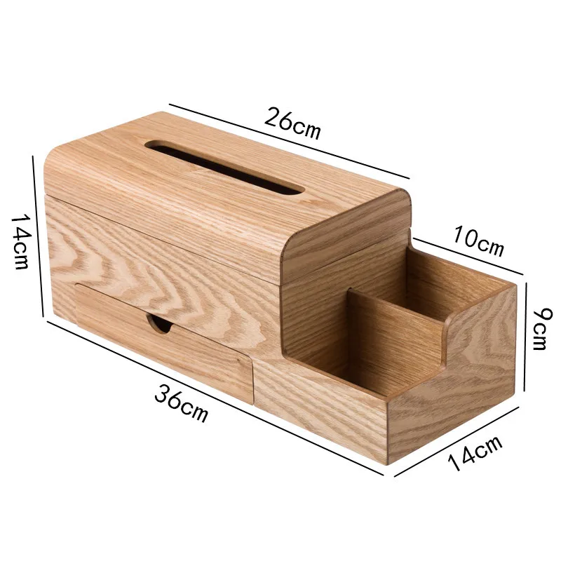 Direct Walnut wooden tissue box living room coffee table creative napkins pumping box household storage box Japanese style tray - Цвет: as the picture shows