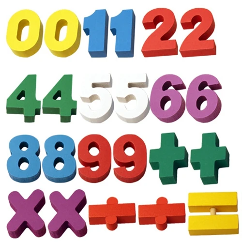 GEEK KING Montessori wooden toy for Children's digital Building blocks baby early education math toys free shipping