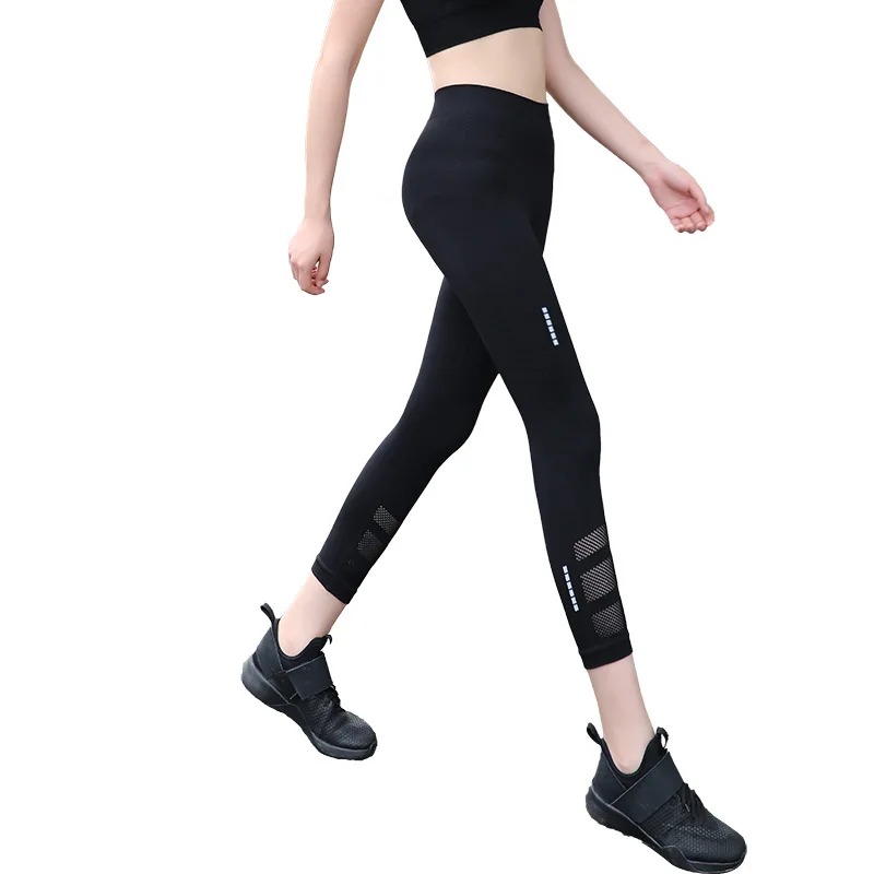 SALSPOR Energy, Бесшовные женские штаны для йоги, высокая талия, пуш-ап, леггинсы для фитнеса, для тренажерного зала, женские дышащие Спортивные укороченные штаны