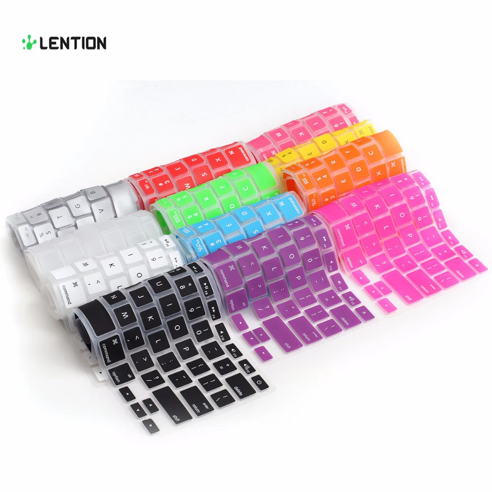 For Macbook Keyboard Cover Stickers Air 13 Pro 13 15 Silicone EU US