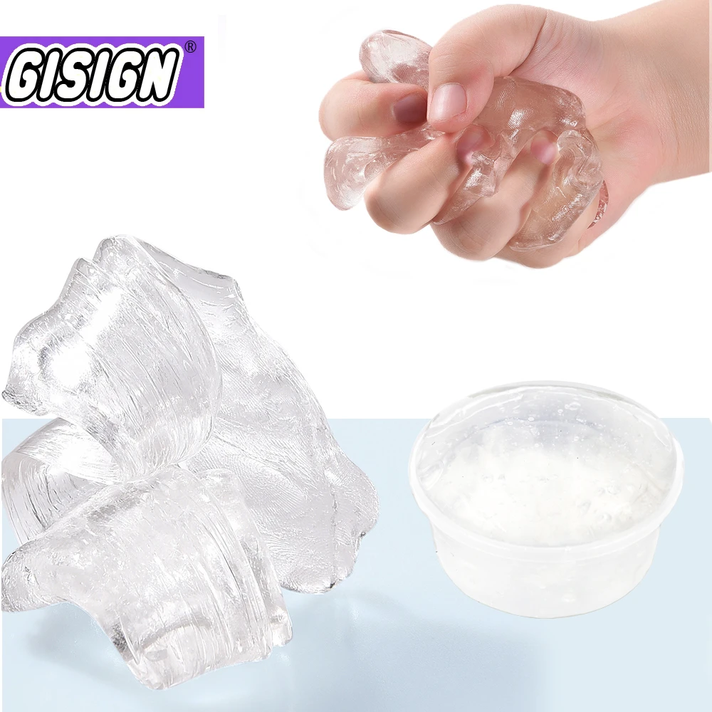 Crystal Transparent Clear Slime Putty Plasticine Gift Kids Toy Decoration b27