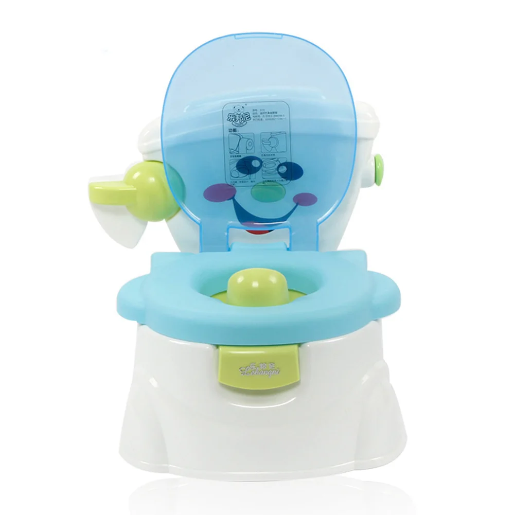 

Cute Non Slip Baby Toilet Training Wear Resistant Cartoon Smile Simulation Potty Detachable Seat Safe Multifunctional Kids Soft