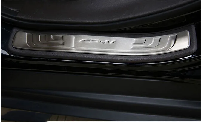 4 шт. внешняя боковая защита дверных порогов Накладка для Honda CRV 2012 2013 A