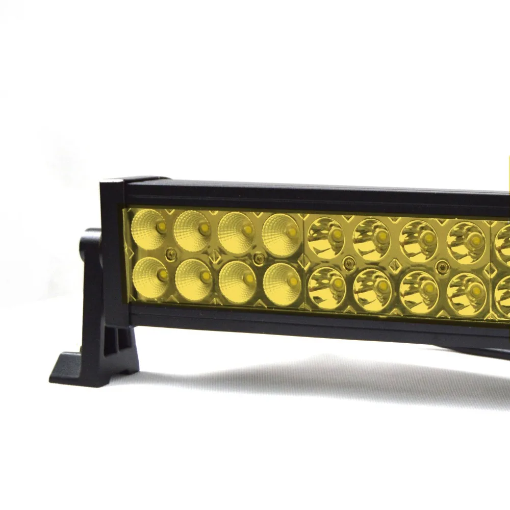 2" 120 Вт Led бар желтый внедорожный светодиодный рабочий светильник комбинированные лучи Автомобильный светодиодный рабочий светильник 4X4 внедорожник ATV грузовик внедорожный