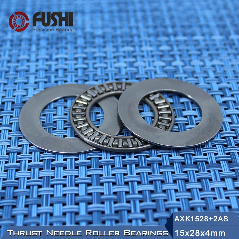 TMP1105 AXK1528 10 Pcs 2AS Thrust Needle Roller Bearing with 2 AS1528 Washers AXK1102 889102 NTB1528 Bearings 15mm x 28mm x4mm TMP1105 AXK1528 10 Pcs 2AS Thrust Needle Roller Bearing with 2 AS1528 Washers AXK1102 889102 NTB1528 Bearings 15mm x 28mm x4mm