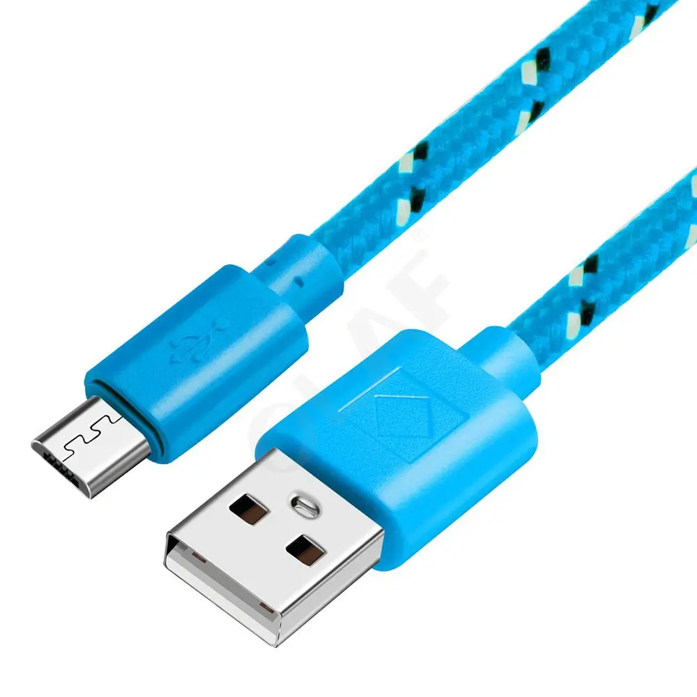 Олаф Кабель Micro-USB 5V 2A Быстрая Зарядка телефона Зарядное устройство адаптер кабель для передачи данных для samsung Xiaomi huawei SONY Android зарядный кабель Microusb - Цвет: Blue