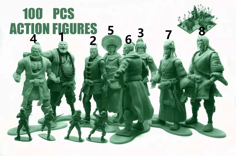 

Free shipping (9cs/lot) Water Margin 3.75 -inch Chinese figma collection model toys birthday present /Christmas gift present