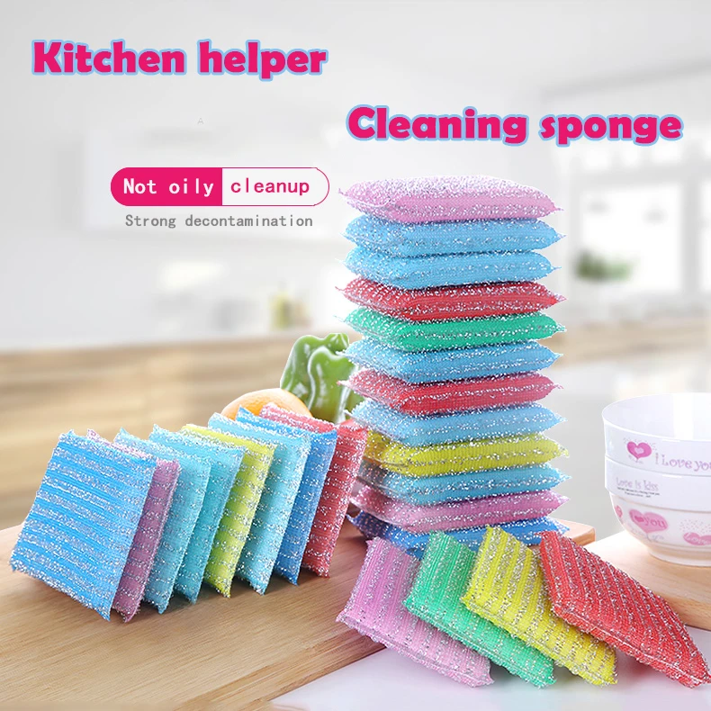 

1 Pack Scrub Wash Clean Block Wipe Pot No Oil Dishcloth Water Uptake Kitchen cloths brushes melamine magic sponge eponge magique