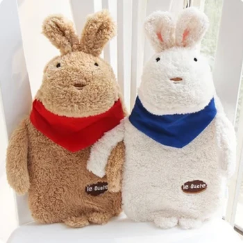 

Cartoon water injection hot student couple winter portable warm plush rabbit hand warmers men and women