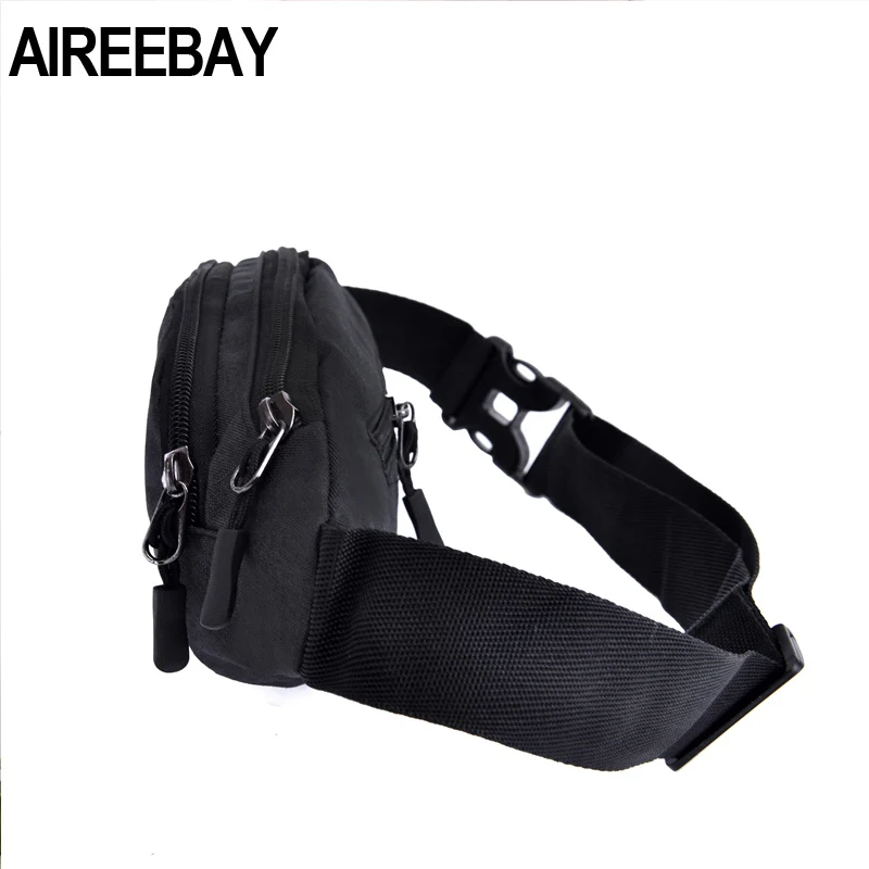 AIREEBAY нейлоновая поясная сумка для мужчин и женщин, модная многофункциональная поясная сумка, поясная сумка, пояс для денег, для путешествий, сумка для мобильного телефона, унисекс