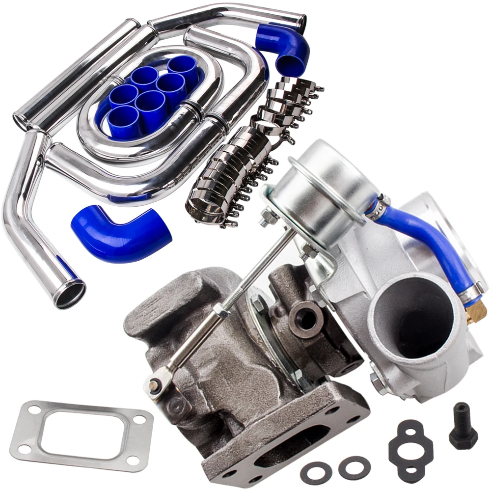 T25 T28 GT2871 Turbo Turbocharger + 2.5 inch 64mm Intercooler Piping