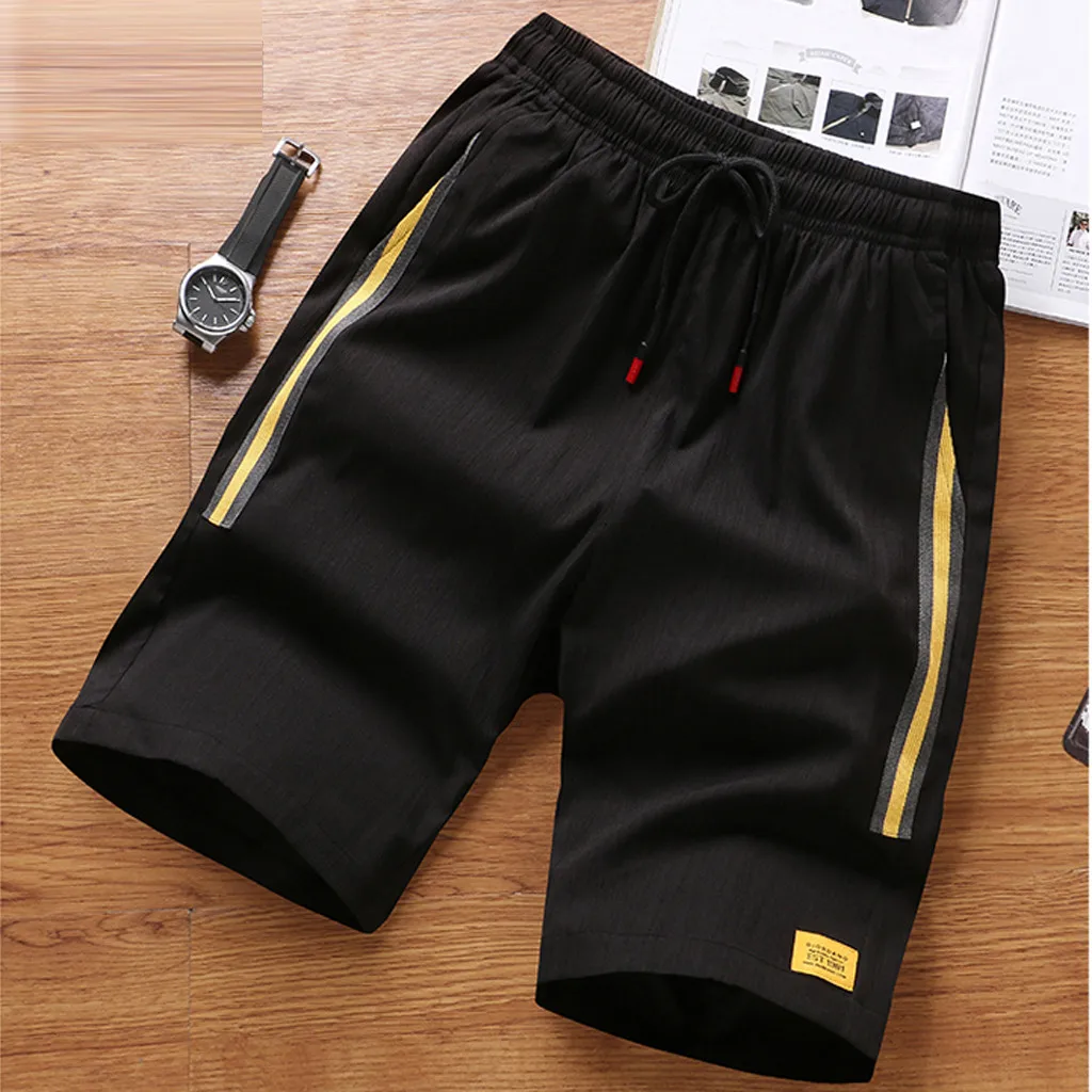 

Men Short 2019 Summer Autumn New Style Fashion Men's Casual Button Hawaii Print Beach Short Sleeve Quick Dry Shorts L626