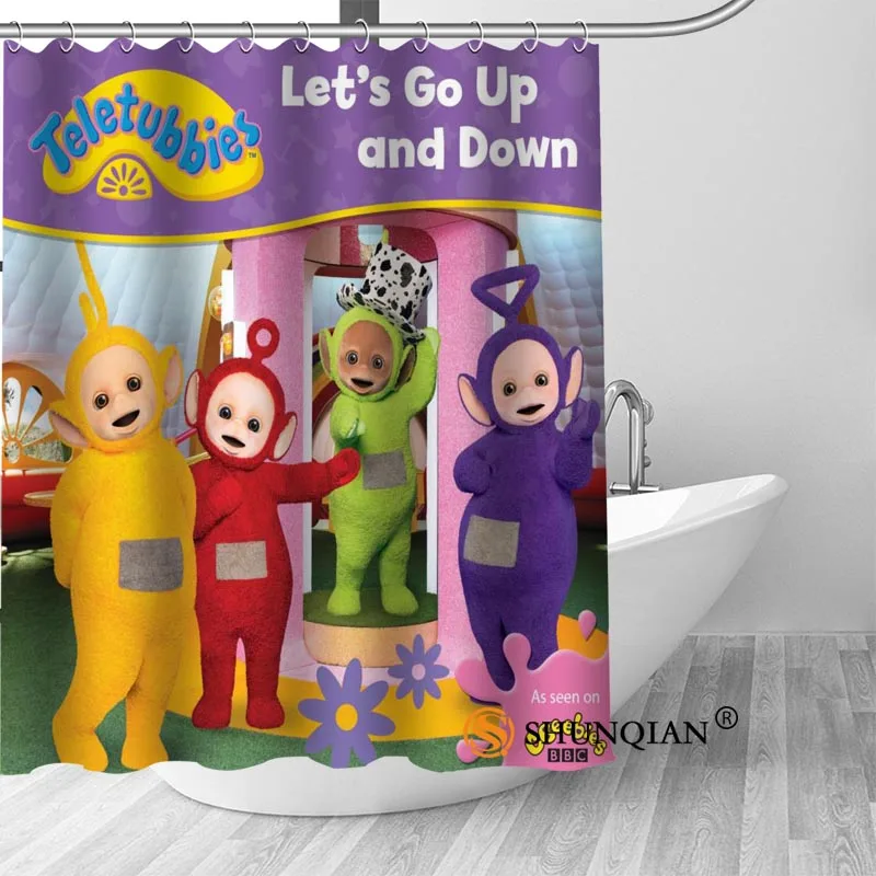 Занавеска для ванной Teletubbies занавеска душа из 100% полиэстера комнаты красивое