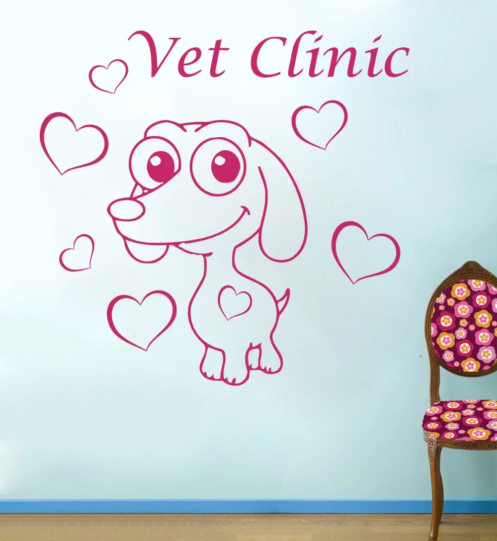 Vet Clinic Vinyl Wall Animals Pets Veterinary Clinic Dogs Cats Grooming