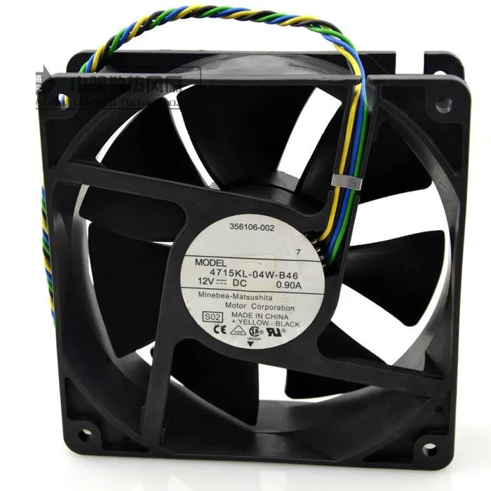 SSEA New cooling fan for NMB 4715KL 04W B46 12cm 12038 12V 0.90A PWM