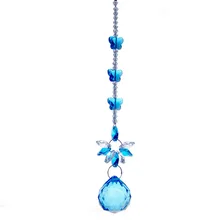 30 мм Королевский синий граненый шар кулон K9 призмы-кристаллы для люстры автомобилей Декор Домашние DIY Аксессуары Свадебная вечеринка орнамент