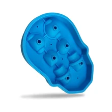 Вино с изображением коктейлей напитков силиконовый кубик льда 3D Череп Форма для льда для виски лоток производитель напитков Кухня DIY Инструменты для мороженого