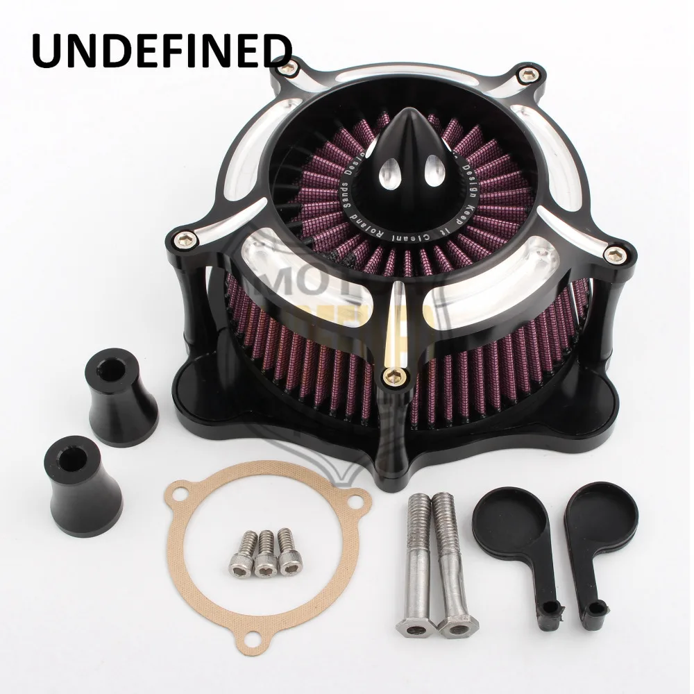 

Motorcycle Air Filter Contrast Cut Billet Turbine Air Cleaner Filter System For Harley Touring Softail Dyna Trike 2008-2016 FXDL