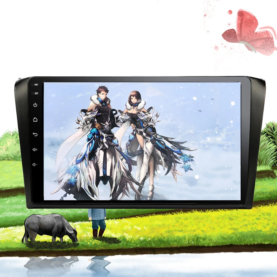 Top 9" android 9.1 car multimedia dvd radio For Mazda 3 Mazda3 2004-2009 tape recorder car dvd gps Navigation stereo Carplay Player 1