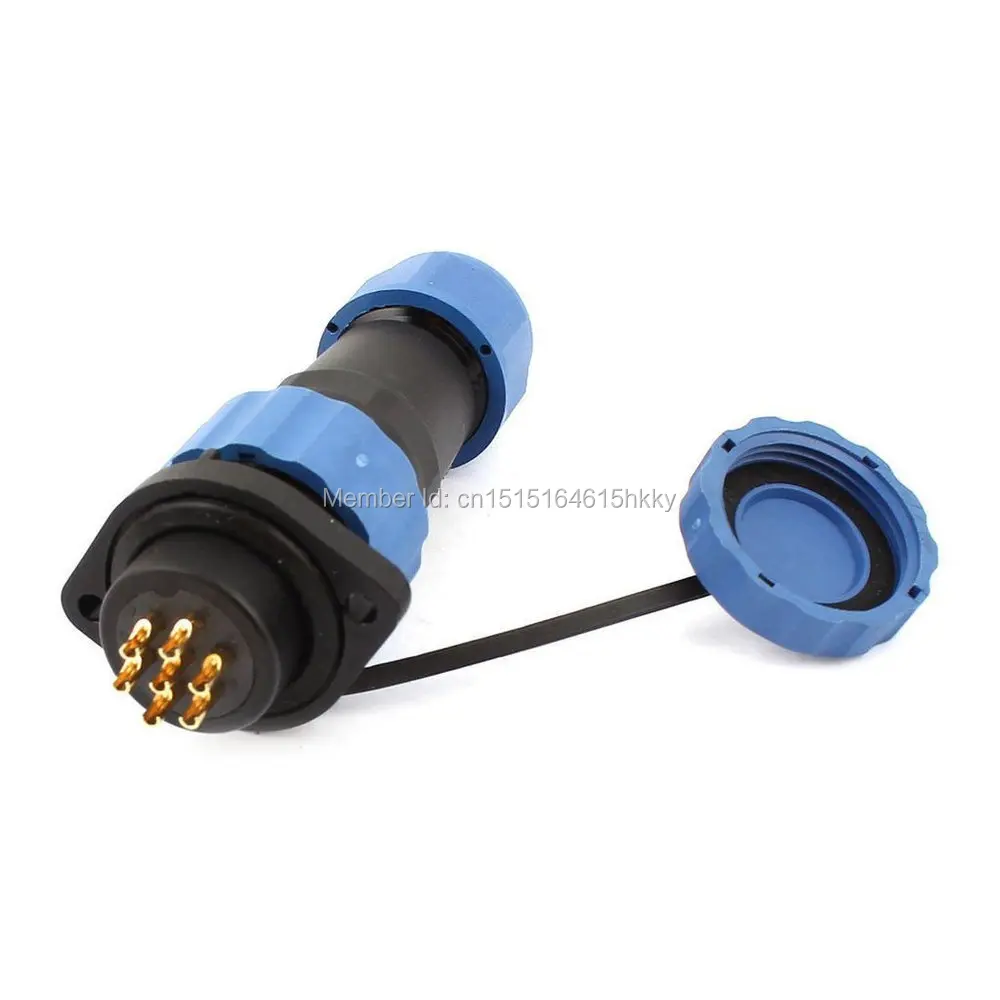 

SD20 20mm 7 Pin Flange Waterproof Aviation Connector Plug Socket Straight IP68