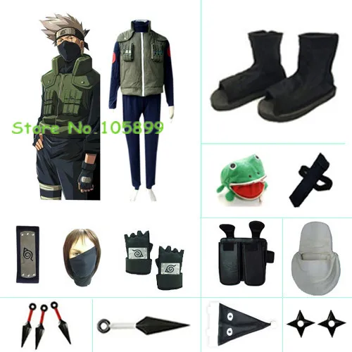 Какаши сенсей Хэллоуин Косплэй костюм набор из Наруто|cosplay costume|halloween cosplaycosplay costumes
